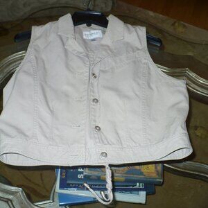 Emmanuel denim vest, size 8/42 excellent condition - 100 percent cotton